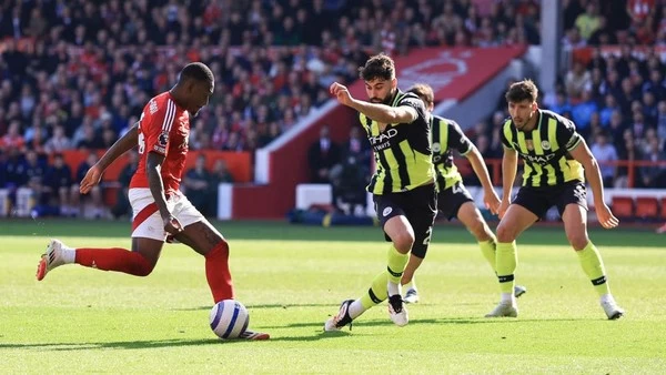 Nottingham Vs Man City: The Citizens Tumbang 0-1