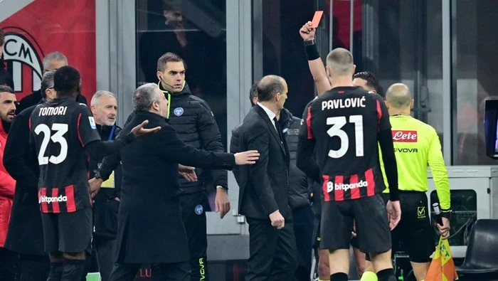 Milan Gebuk Lazio, Allegri Dikartu Merah Gara-gara Omongan Ini